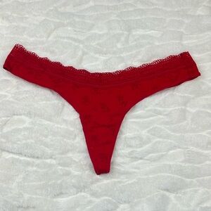 Tommy Hilfiger Lace Trim Thong Panty XL